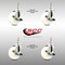 Service Caster 4 Inch 316SS Nylon Wheel Swivel 12mm Threaded Stem Caster Set Brake SCC SCC-SS316TS20S414-NYS-TLB-M1215-4 - alternate 3